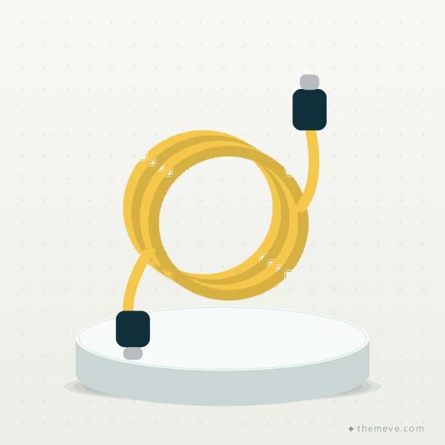 USB-A to USB-C 6A Cable — 1 m
