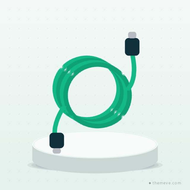 Short Power Bank Cable — 25 cm